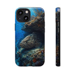 Grouper Reef Phone Case, Sunbeam Ledge Marine Art Tough Cover