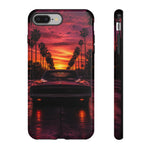 1969 Charger Sunset Tough Phone Case - Palm Silhouette Poster
