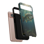 Largemouth Bass Phone Case, Sunlit Underwater Tough Cover, Gift