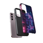 Neon Koi Reflection Vaporwave phone case | Tough Cover