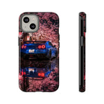 R35 GT-R Cherry Blossom Night Tough Phone Case - Wet Reflection