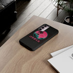 Retro Vaporwave Tropical Sunset phone case | Paradise Japanese text