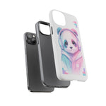 Pastel Panda Phone Case, Glitch Color Block Cover