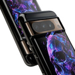 Holographic Skull Phone Case, Shattered Glass Iridescent Cover