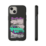 R32 Skyline GT-R Manga Style JDM Tough Phone Case Cover Gift