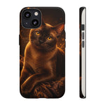 Burmese Golden Sable Portrait Art Tough Phone Case
