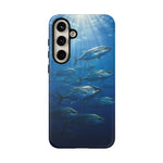 Amberjack School Phone Case, Open Water Sunlight Tough Cover