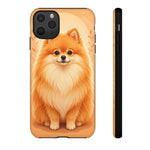 Pomeranian Tiny Fox Fluffy Art Tough Phone Case