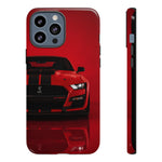 Red Mustang Art Phone Case, GT500 American Muscle Car Tough Cover