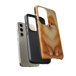 Pomeranian Tiny Fox Fluffy Art Tough Phone Case