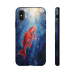 Red Snapper Fishing Phone Case Saltwater Angler Tough Gift