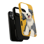 Sheepdog Hair Flip Phone Case Funny Dog Lover Gift