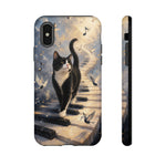 Piano Cat walking on keys Tough Case | Phone cover, musical cat art