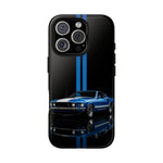 Mach 1 Mustang Phone Case, Blue 69 Muscle Car Stripe Studio Cover