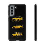 Yellow Type R Sports Car Phone Case Tough JDM Hot Hatch Multi View Print