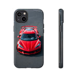 Red C8 Z06 Track Wing Tough Phone Case Cover Gift Art