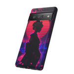 Neon Geisha Silhouette Phone Case | Tough Cover
