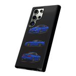 Blue 180SX JDM Sports Car Phone Case Tough Multi View