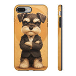 Schnauzer Mustache Boss Phone Case Funny Dog Lover Gift