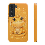 Bearded Dragon Kawaii Crown Art Tough Phone Case