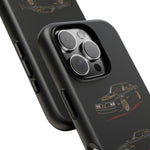 Trans Am Phone Case Black Gold, Three-View Vector Tough Cover