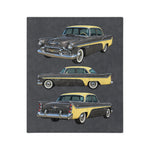 1956 DeSoto Fireflite Sedan Velveteen Throw Blanket | Vintage Auto Style