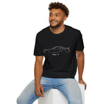 RX7 Sports Car Shirt | JDM Rotary Engine RX-7 Vintage Line Art Car Enthusiast T-Shirt