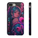 Vaporwave Kohat Pink Anime Girl Phone Case – Japanese Aesthetic