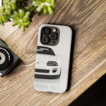 White MK4 Supra Phone Case, Retro 90s JDM Tough Cover for Car Enthusiasts
