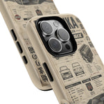 Silver Hakosuka Phone Case, Vintage JDM Infographic Cover