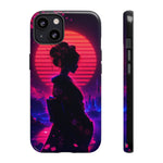 Neon Geisha Silhouette Phone Case | Tough Cover