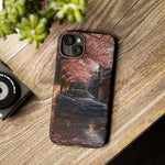 Cherry Blossom Street Scene R34 Skyline GTR Tough Case | Car Photo Cover