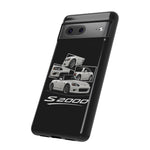 White S2000 Roadster Collage JDM Tough Phone Case Cover Gift