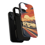 Retro Sunset Countach phone case | Sports car tough cover