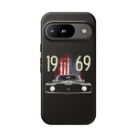 1969 Camaro SS American Flag Tough Phone Case Cover Gift Art