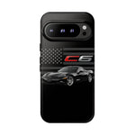Black C6 Phone Case American Sports Car Tough Cover Gift