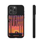 Silverado sunset truck Phone Case | Retro pickup silhouette