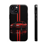 Fox Body Mustang Phone Case, Red 87 Muscle Car Stripe Studio Cover
