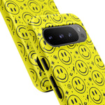 Acid Smiley Repeat Pattern Art Tough Phone Case