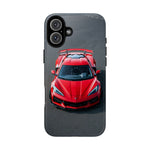 Red C8 Z06 Track Wing Tough Phone Case Cover Gift Art