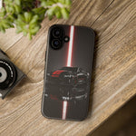 Camaro ZL1 Phone Case, Black Red Racing Stripe Studio Cover, Gift