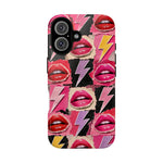 Pop Art Lips and Lightning Bolt Phone Case