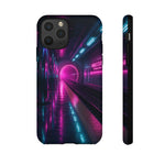 Neon Future Subway Station Tough Phone Case Cover Gift Art