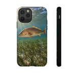 Redfish Phone Case, Seagrass Flat Underwater Art Cover