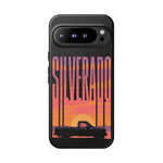 Silverado sunset truck Phone Case | Retro pickup silhouette