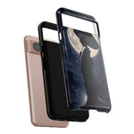 Geisha Parasol Moonlight Art Tough Phone Case