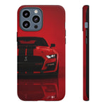 Red Mustang Art Phone Case, GT500 American Muscle Car Tough Cover