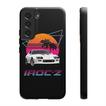 Retro IROC-Z Camaro phone case | 80s sunset palm car design