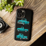 Turquoise 1955 Stepside Pickup Truck Tough Phone Case - 3 View