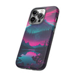 2 Rounds Canada Retina Artwork Vaporwave Phone Case – Landscape Aesthetic